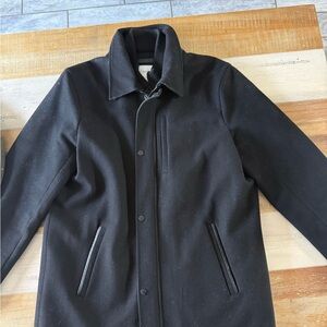 Calvin Klein Black Pea Coat